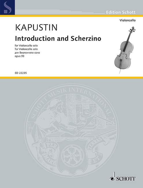 カプースチン：序奏とスケルツィーノ Op.93 【輸入：チェロ】