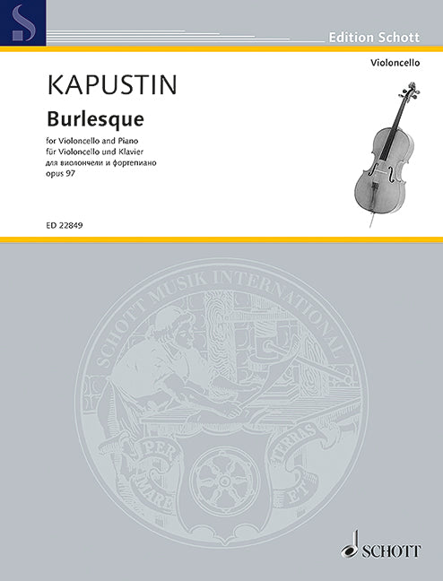 カプースチン：ブルレスク Op.97 【輸入：チェロ】
