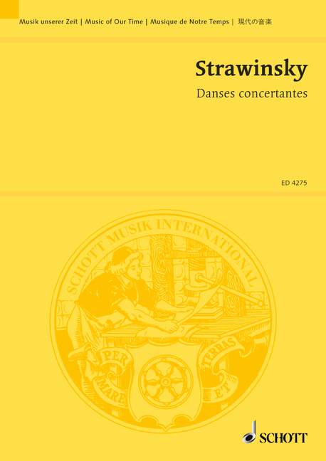 ストラヴィンスキー：室内オーケストラのための協奏的舞曲: スタディ・スコア 【輸入：オーケストラ(スコア)】