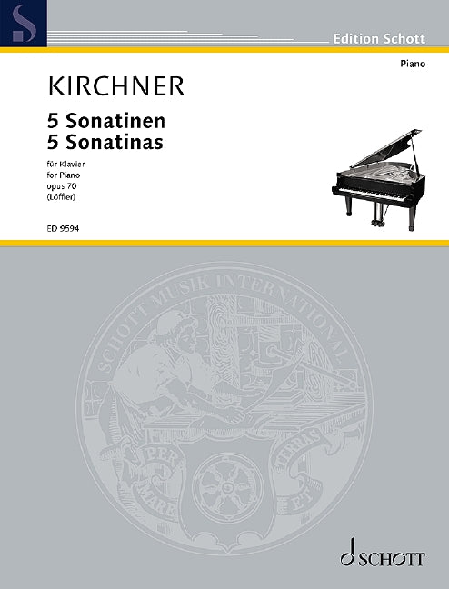 キルヒナー：5つのソナチネ Op.70/Weiner,Paulauskas編 【輸入：ピアノ】