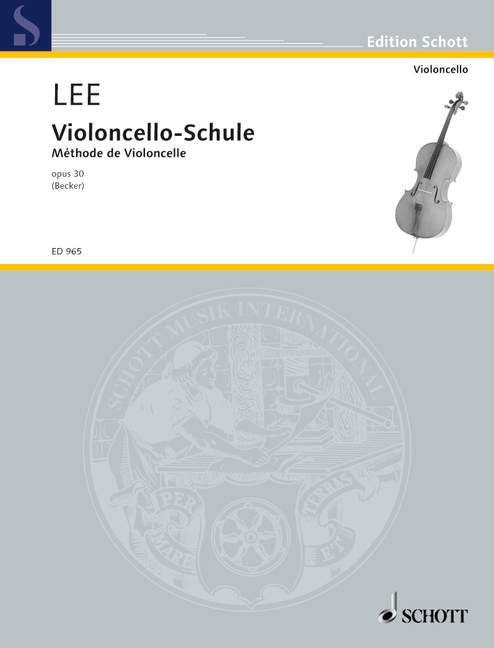 リー：Violoncello-Schule OP.30 【輸入：チェロ】