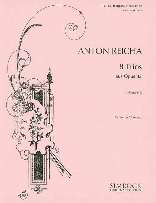 ライヒャ(レイハ)：8つの三重奏曲 Op.82 【輸入：ホルン】
