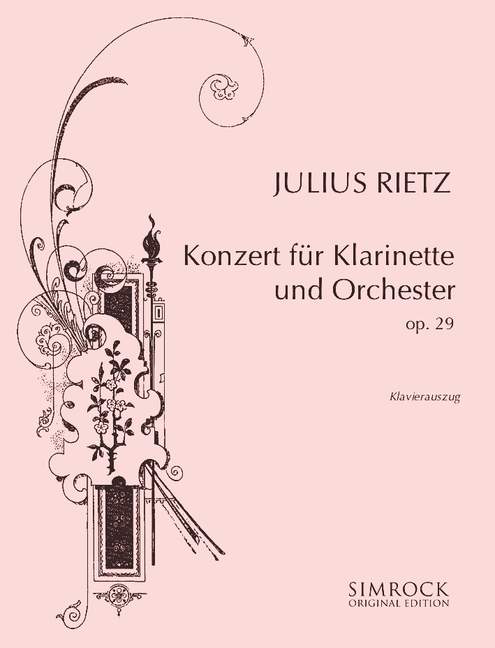 リース：クラリネット協奏曲 Op.29/Schwarb編: ピアノ･リダクション版 【輸入：クラリネット】