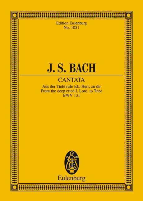 バッハ:カンタータ 第131番「主よ、深き淵より、われ汝を呼ぶ」 BWV 131: スタディ・スコア 【輸入:合唱とオーケストラ】