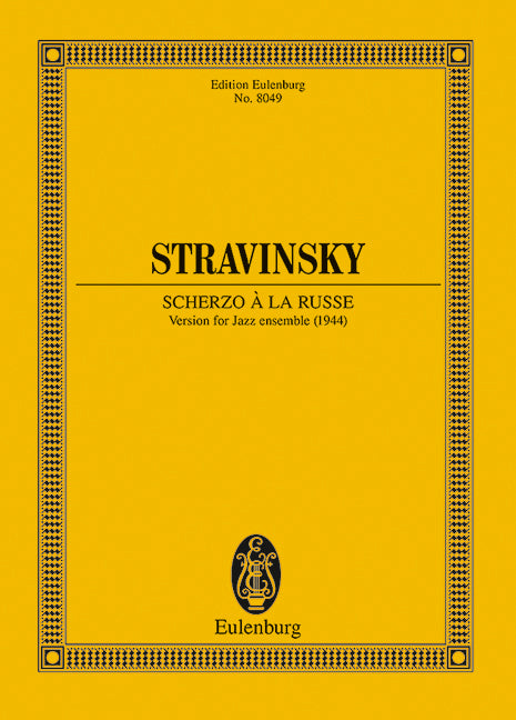 ストラヴィンスキー：ロシア風スケルツォ(ジャズ・アンサンブル版): スタディ・スコア 【輸入：オーケストラ(スコア)】