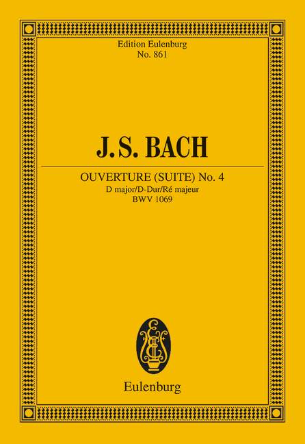 バッハ:管弦楽組曲 第4番 ニ長調 BWV 1069/ニューストン編: スタディ・スコア 【輸入:室内楽(スコア)】