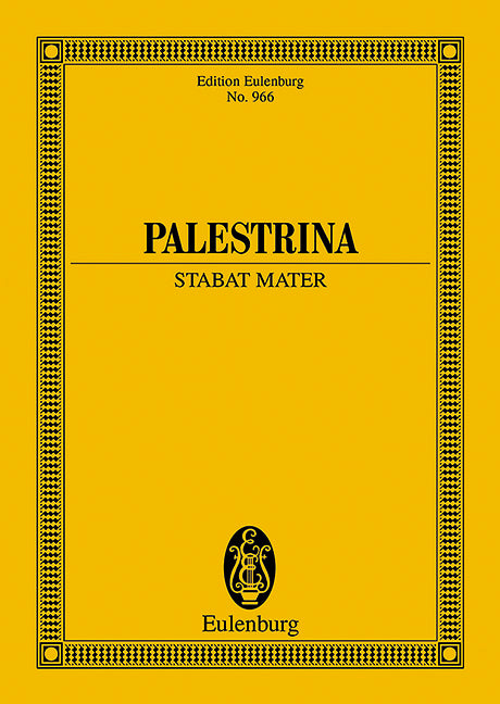 パレストリーナ:Stabat Mater 【輸入:合唱とオーケストラ】