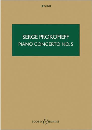 プロコフィエフ：ピアノ協奏曲 第5番 ト長調 Op.55: スタディ・スコア 【輸入：ピアノとオーケストラ(スコア)】