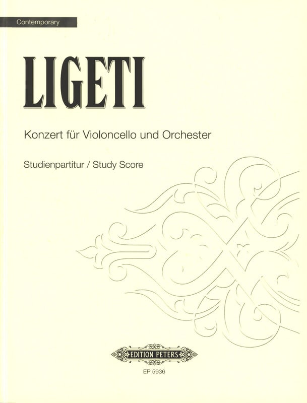リゲティ：チェロ協奏曲: スタディ・スコア 【輸入：チェロとオーケストラ(スコア)】