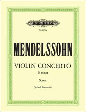 メンデルスゾーン：バイオリン協奏曲 ニ短調(1822年)/メニューイン編: 指揮社用大型スコア 【輸入：ヴァイオリンとオーケストラ(スコア)】