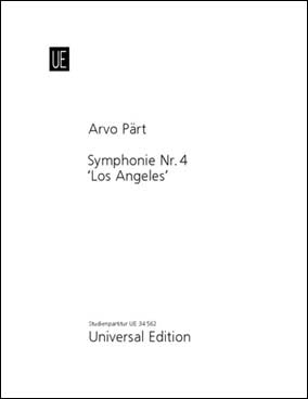 ペルト：交響曲 第4番「ロサンジェルス」～弦楽オーケストラ、ハープ、ティンパニと打楽器のための: スタディ・スコア 【輸入：オーケストラ(スコア)】