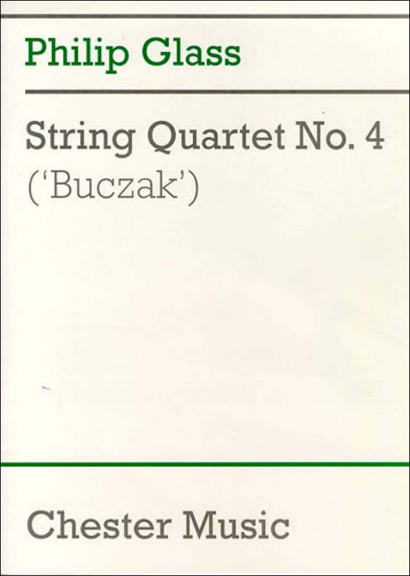 グラス：弦楽四重奏曲 第4番 「バツァク」: スコア 【輸入：室内楽(スコア)】
