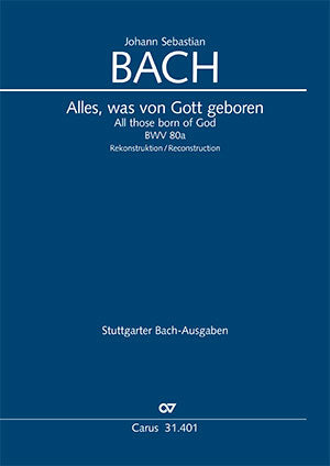 バッハ：カンタータ 第80a番「神により生まれしもの全て」 BWV 80a/原典版/ホフマン編: 【輸入：合唱とオーケストラ】 Default Title