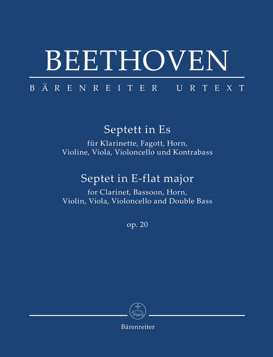 ベートーヴェン：七重奏曲 変ホ長調 Op.20/原典版/デル・マー編: スタディ・スコア 【輸入：室内楽(スコア)】