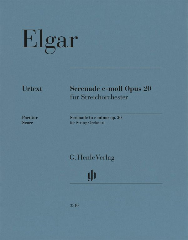 エルガー：弦楽のためのセレナード ホ短調 Op.20/原典版/Marshall-Luck編: 指揮者用大型スコア 【輸入：オーケストラ(スコア)】