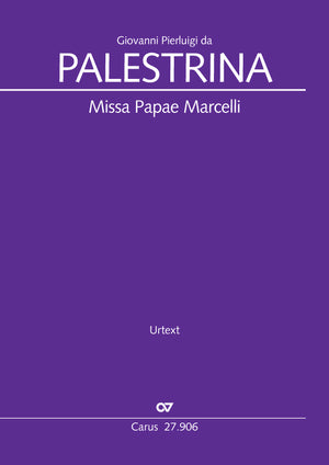 パレストリーナ：教皇マルチェルスのミサ (ラテン語)/Saggio編: 指揮者用大型スコア 【輸入：合唱とオーケストラ】