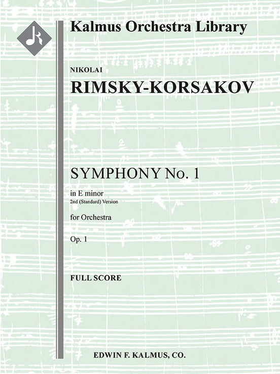 リムスキー=コルサコフ：交響曲 第1番 ホ短調 Op.1(第2稿): 指揮者用大型スコア 【輸入：オーケストラ(スコア)】