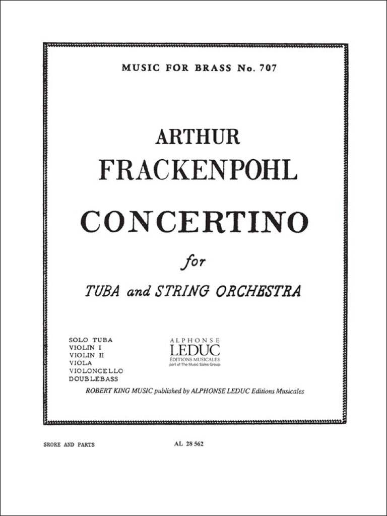 フラッケンポール：チューバと弦楽オーケストラのための小協奏曲: スコアとパート譜セット 【輸入：オーケストラ･パート譜】