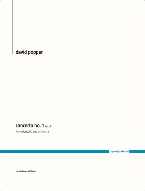 ポッパー：チェロ協奏曲 第1番 ニ短調 Op.8/Evans & Rummel編: 指揮者用大型スコア 【輸入：チェロとオーケストラ(スコア)】