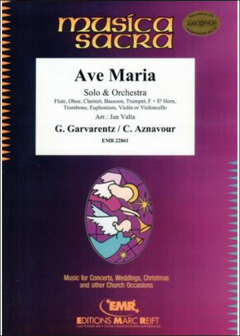 ガルヴァランツ：アヴェ・マリア/ソロとオーケストラ用編曲/Valta編: スコアとパート譜セット 【輸入：オーケストラ･パート譜】