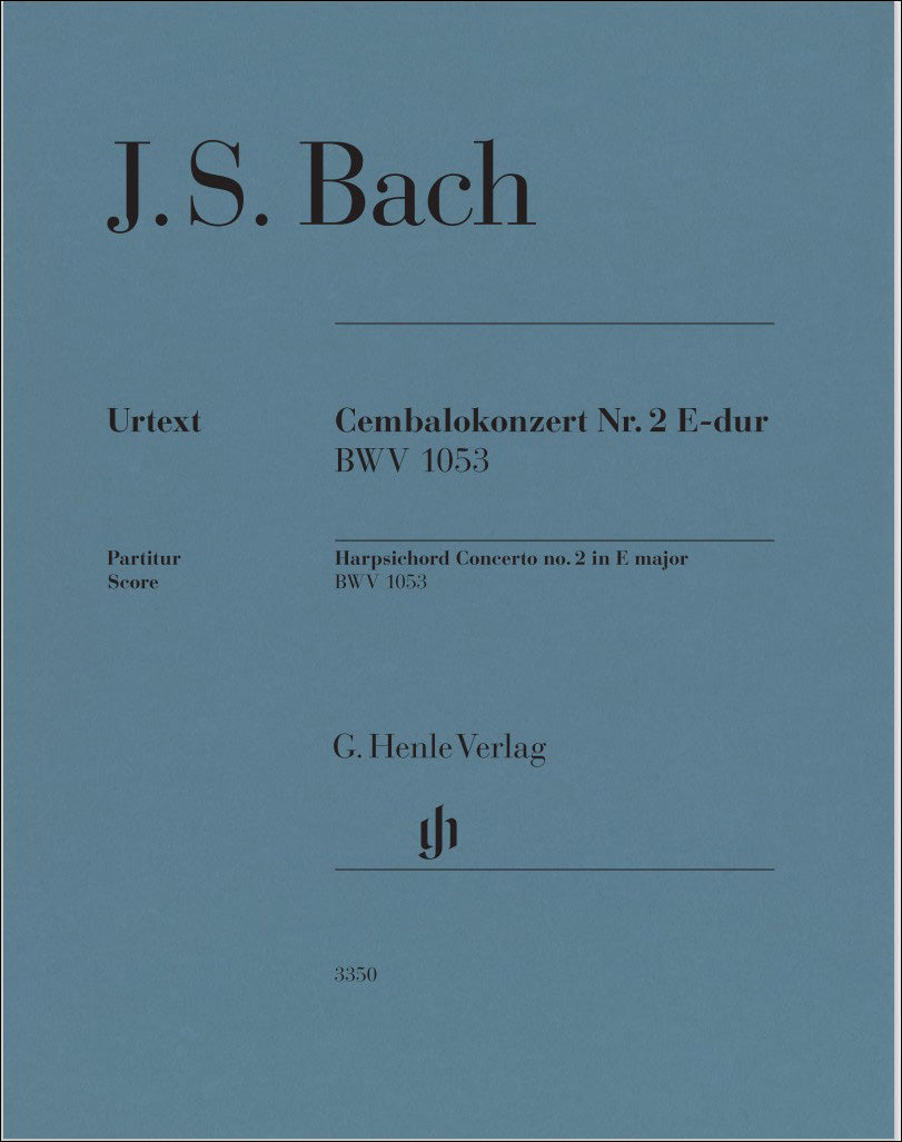 バッハ：チェンバロ協奏曲 第2番 ホ長調 BWV 1053/原典版/Entin & Mullemann編: 指揮者用大型スコア 【輸入：ピアノとオーケストラ(スコア)】