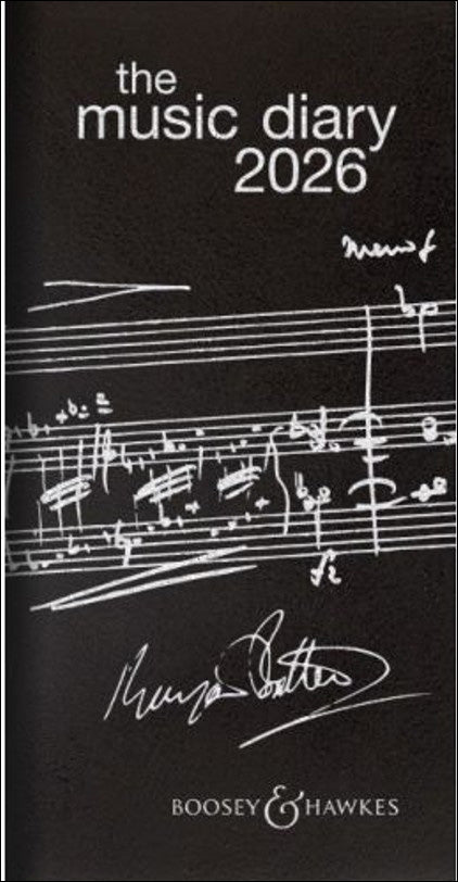 ブージー & ホークス社 音楽手帳 2026年版(黒) 【輸入：書籍】