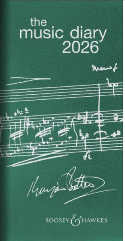 ブージー & ホークス社 音楽手帳 2026年版(緑) 【輸入：書籍】