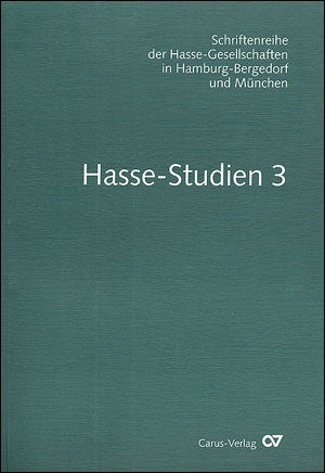 ハッセ研究　第3巻/Hiller, Degrada, Harriss & Schneider著 【輸入：書籍】