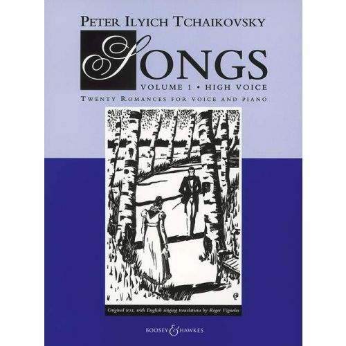 チャイコフスキー：歌曲集 第1巻: 高声のための歌曲(ロシア語・英語) 【輸入：ヴォーカルとピアノ】
