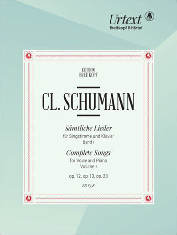 シューマン：歌曲全集 第1巻(独語)/Draheim & Hoft 【輸入：ヴォーカルとピアノ】