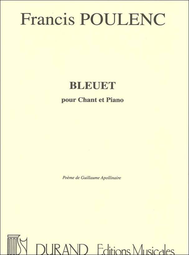 プーランク：矢車菊 (中声用) (仏語) 【輸入：ヴォーカルとピアノ】