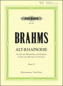 ブラームス：アルト・ラプソディ Op.53 (独語・英語) 【輸入：合唱】