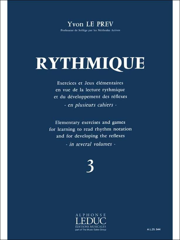 ル・プレーヴ：リトミック 第3巻 【輸入：ヴォーカル】