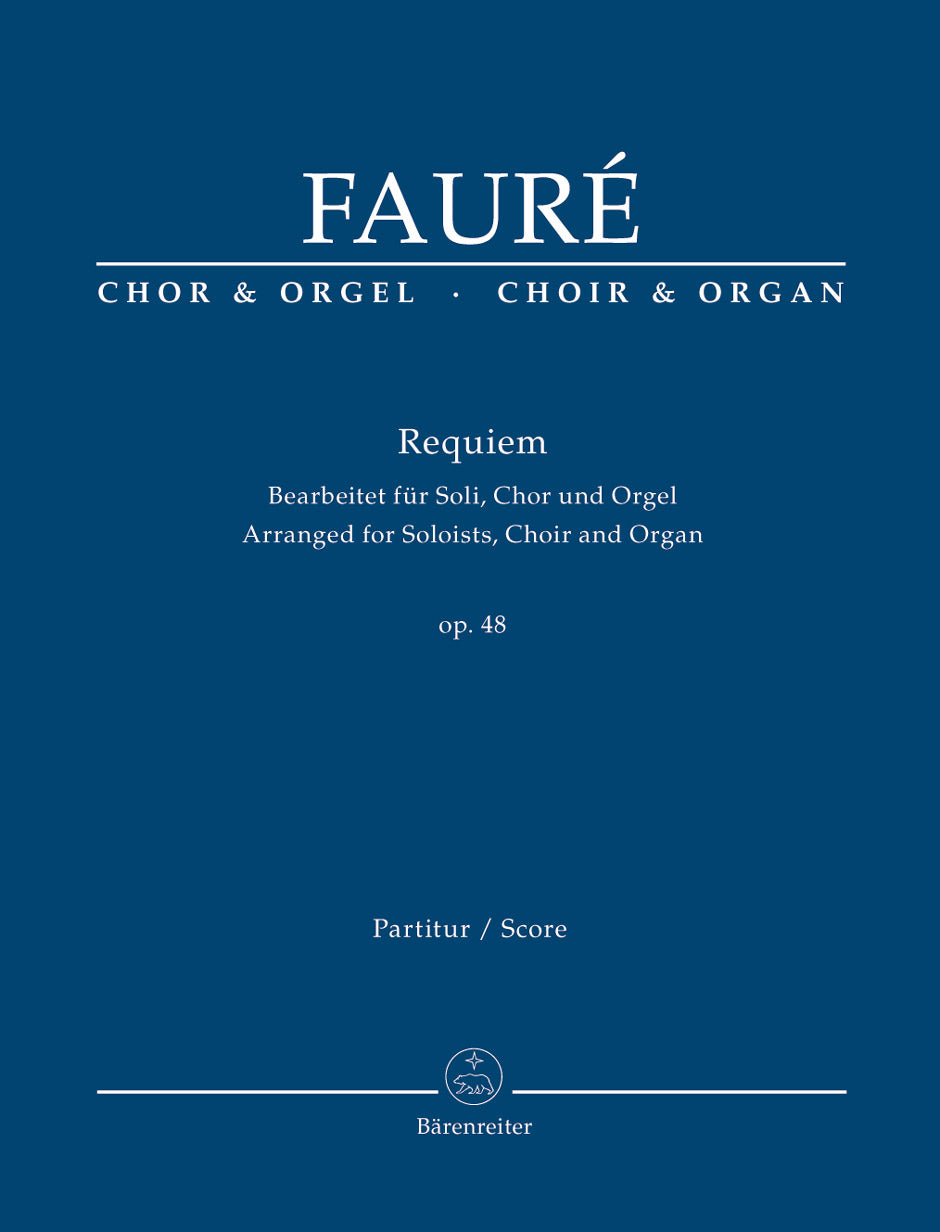 フォーレ：レクイエム Op.48(ラテン語)/Bredenbach編: オルガン伴奏付混声合唱版 【輸入：合唱とピアノ】