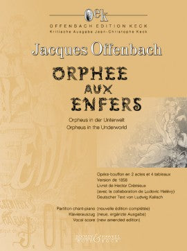オッフェンバック:オペレッタ「天国と地獄(地獄のオルフェ)」(1858年版)(仏語・独語)/Keck編 【輸入:ヴォーカルとピアノ】