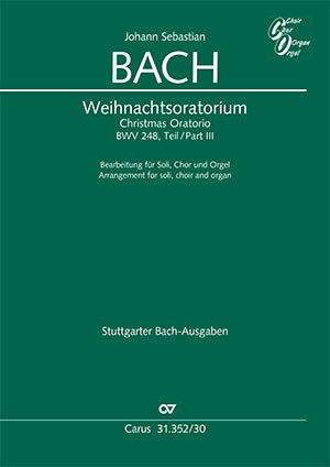 バッハ：クリスマス・オラトリオ 第3部 BWV 248.3(独語,英語)/オルガン伴奏用編曲/Klomp編 【輸入：合唱とピアノ】 Default Title