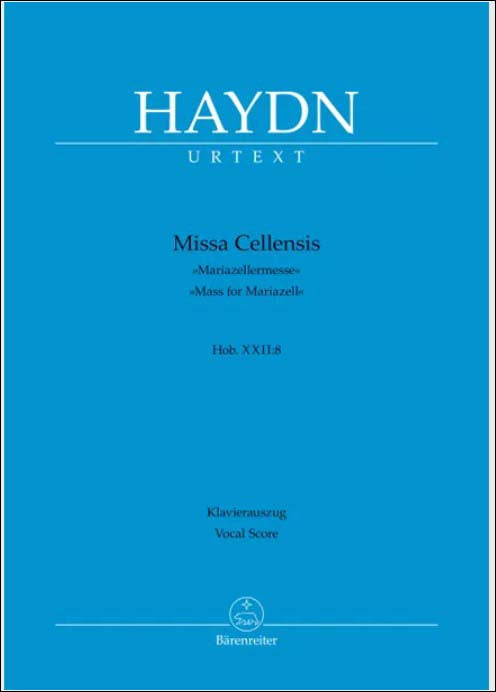 ハイドン：ミサ曲 ハ長調 Hob.XXII/8 「マリアツェル・ミサ(ミサ・チェレンシス)」/新ハイドン全集版/Friesenhagen編(ラテン語) 【輸入：合唱】