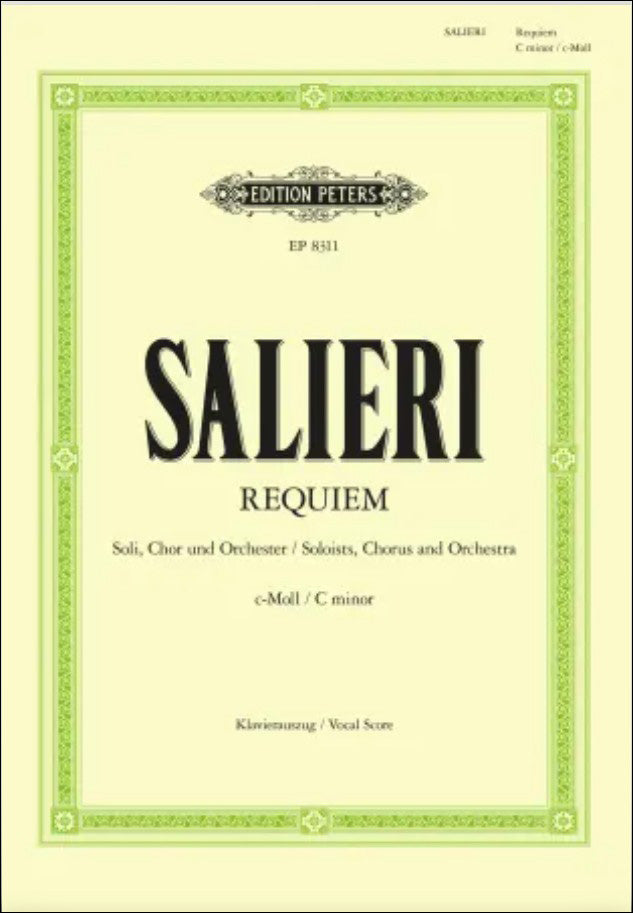 サリエリ：レクイエム ハ短調 【輸入：合唱】