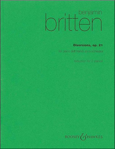 ブリテン：左手のピアノと管弦楽のための主題と変奏 Op.21 【輸入：ピアノ】