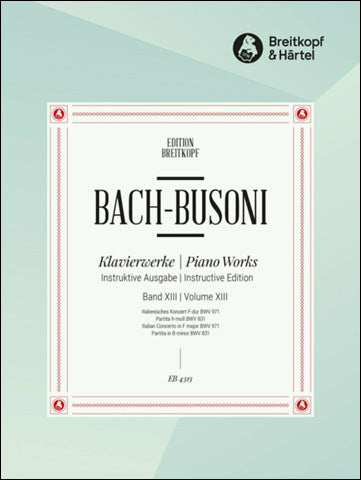 バッハ：イタリア協奏曲 ヘ長調 BWV 971、フランス風序曲 ロ短調 BWV 831/ブゾーニ編 【輸入：ピアノ】