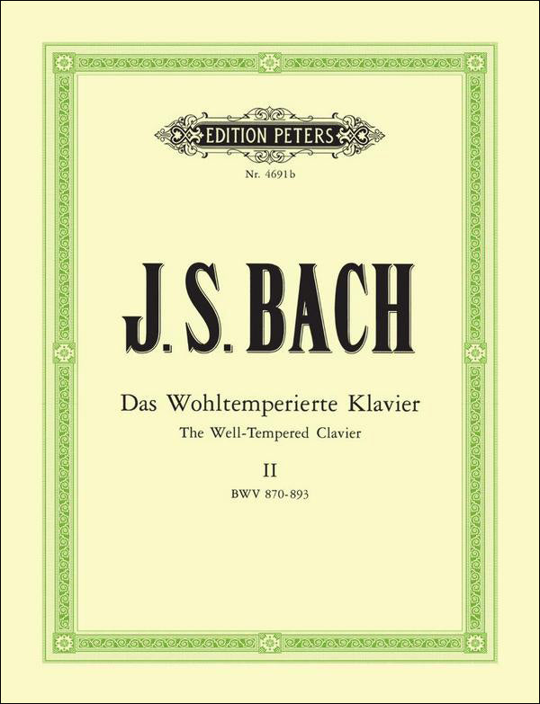 バッハ：平均律クラヴィーア曲集 第2巻 BWV 870-893/Keller編 【輸入：ピアノ】