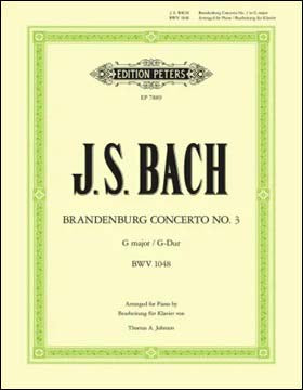 バッハ：ブランデンブルク協奏曲 第3番 ト長調 BWV 1048 【輸入：ピアノ】