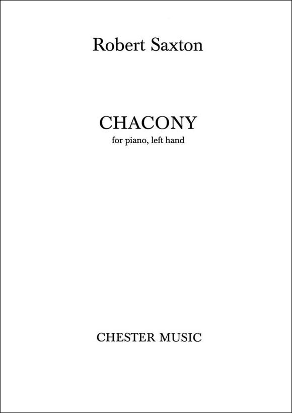 サクストン：Chacony for Left Hand 【輸入：ピアノ】