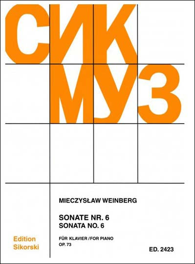 ヴァインベルク：ソナタ第6番 Op.73 【輸入：ピアノ】