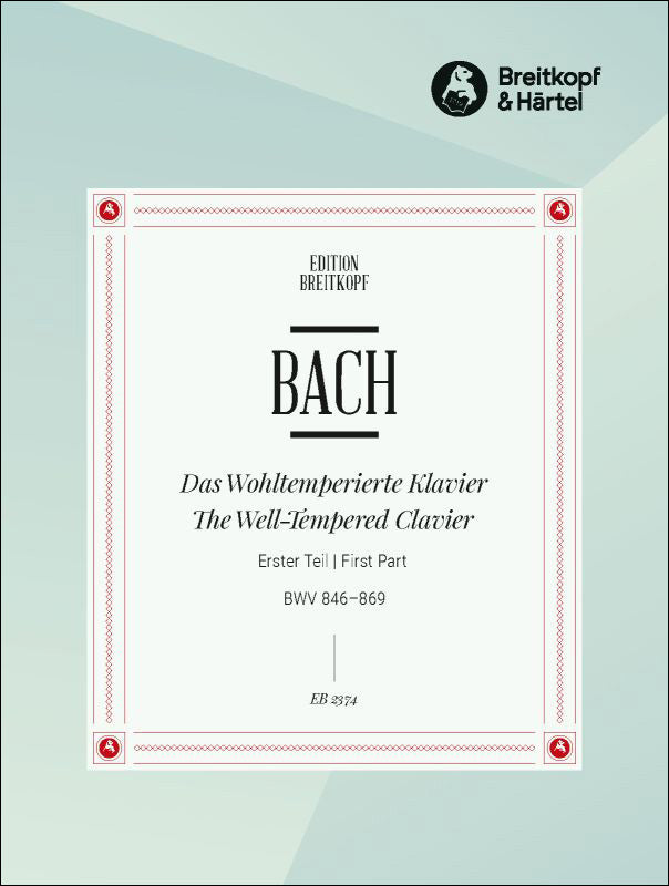 バッハ：平均律クラヴィーア曲集 第1巻 BWV 846-869/ムジェリーニ編 【輸入：ピアノ】
