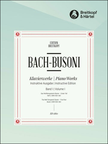 バッハ:平均律クラヴィーア曲集 第1巻/2: BWV 854-861/ブゾーニ編 【輸入:ピアノ】