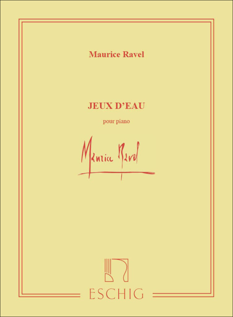 ラヴェル：水の戯れ 【輸入：ピアノ】