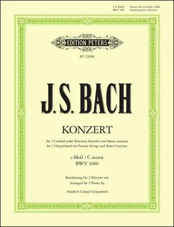 バッハ:2台のチェンバロのための協奏曲 第1番 ハ短調 BWV 1060 【輸入:ピアノ】