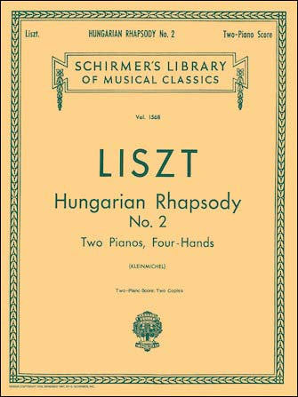 リスト：ハンガリー狂詩曲 第2番 嬰ハ短調/2台ピアノ用編曲 【輸入：ピアノ】