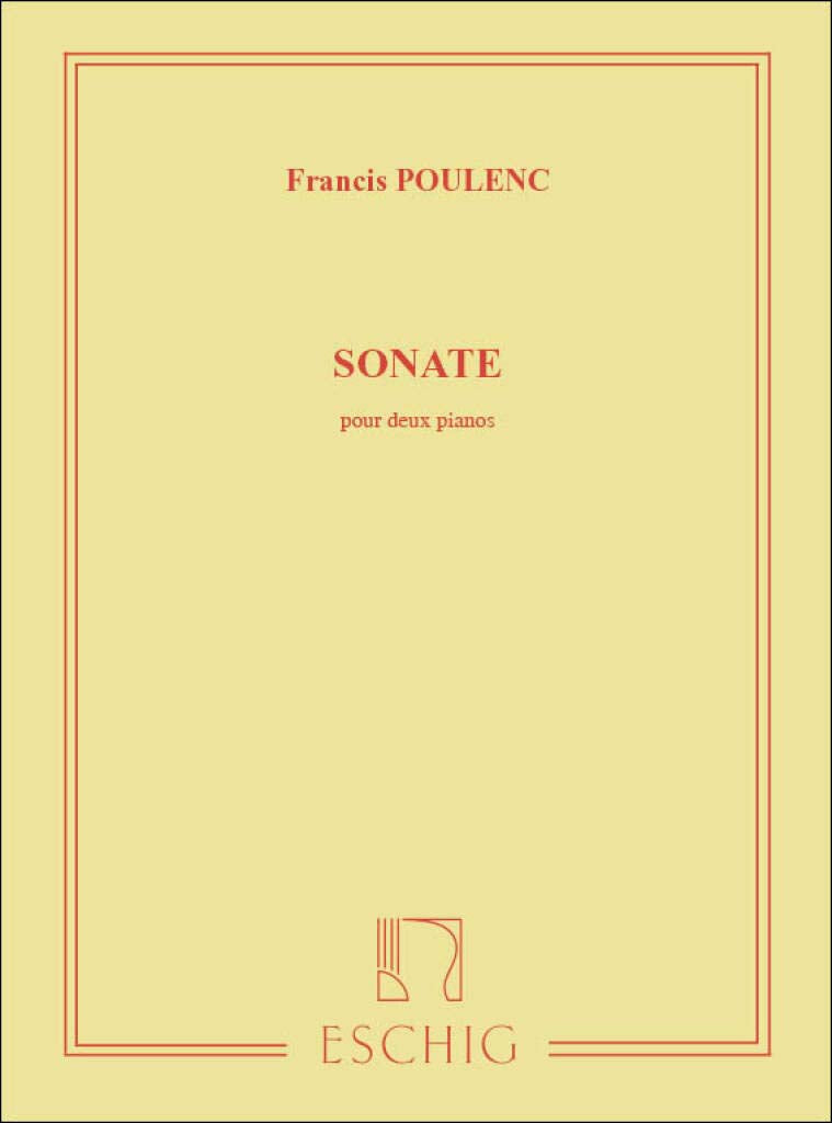 プーランク：2台ピアノのためのソナタ 【輸入：ピアノ】
